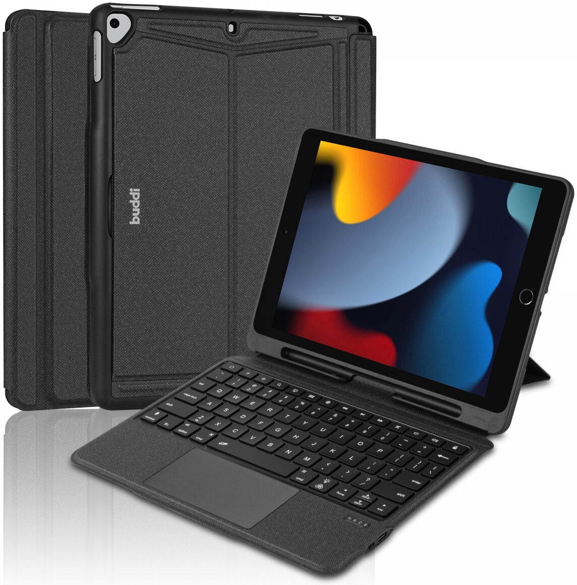 Buddi Thorn Keyboard Case - Θήκη με Υποδοχή για Apple Pencil και Αποσπώμενο Μαγνητικό Πληκτρολόγιο Bluetooth - Apple iPad 10.2'' 2021 / 2020 / 2019 / iPad Pro 10.5'' 2017 - Black