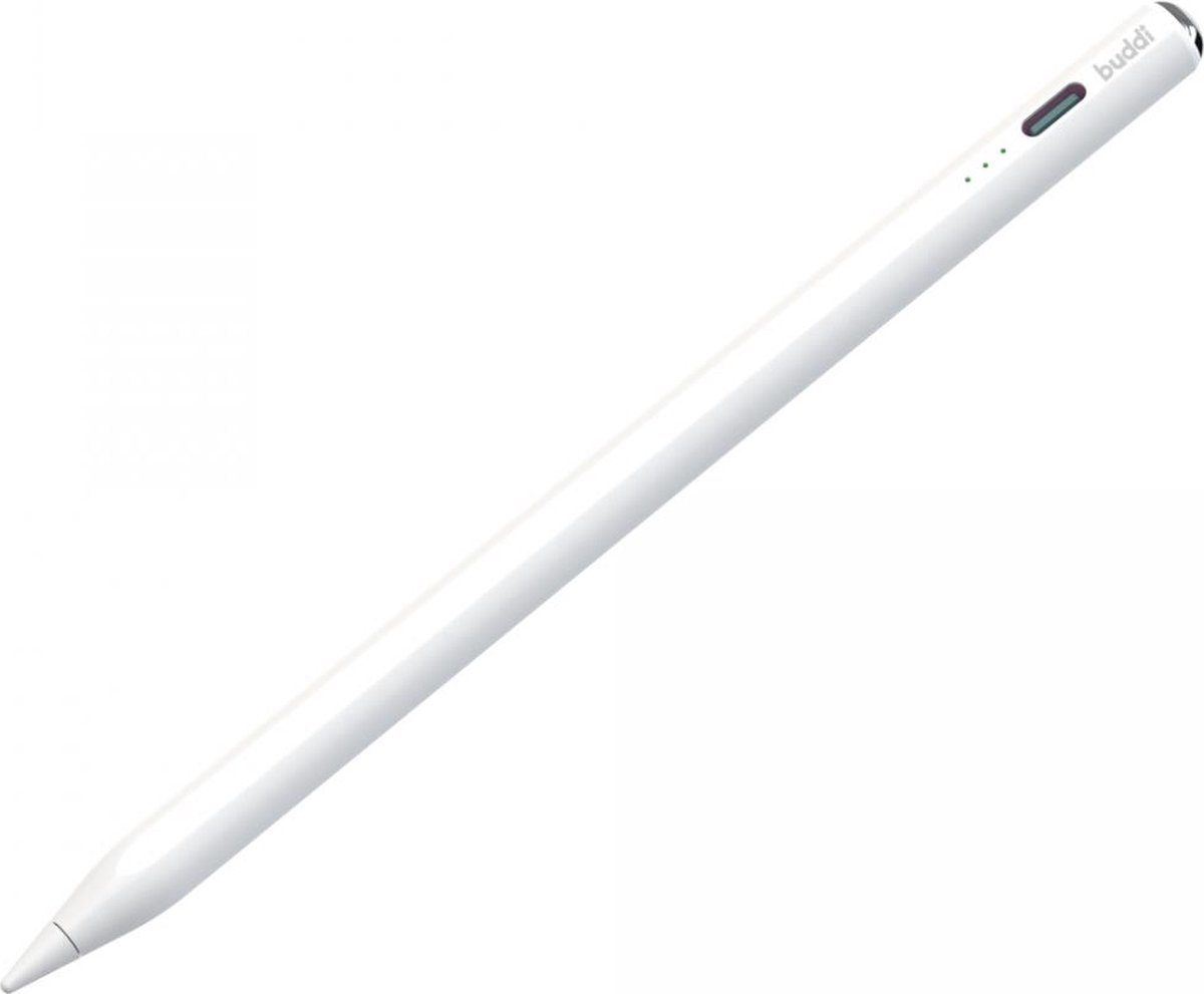 Buddi Wave Active Stylus Pen for iPad - Μαγνητική Ψηφιακή Γραφίδα Αφής με Palm Rejection για iPad - White - 5 Έτη Εγγύηση