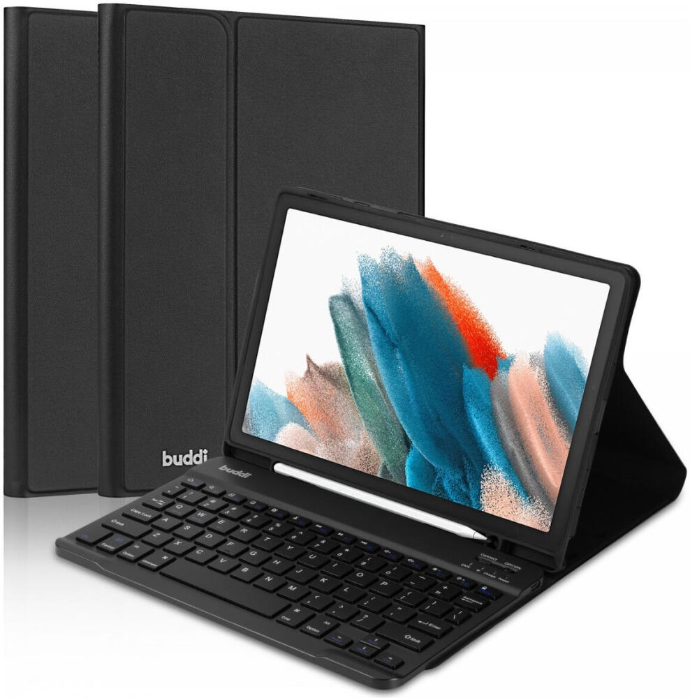 Buddi Zuna Keyboard Case - Θήκη με Υποδοχή για Γραφίδα και Πληκτρολόγιο Bluetooth - Samsung Galaxy Tab A9 8.7" X110 / X115