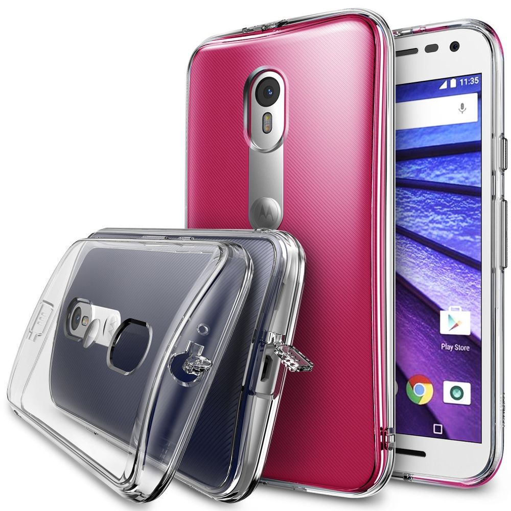Διάφανη Θήκη Motorola Moto G 3rd Gen PC με TPU Bumper