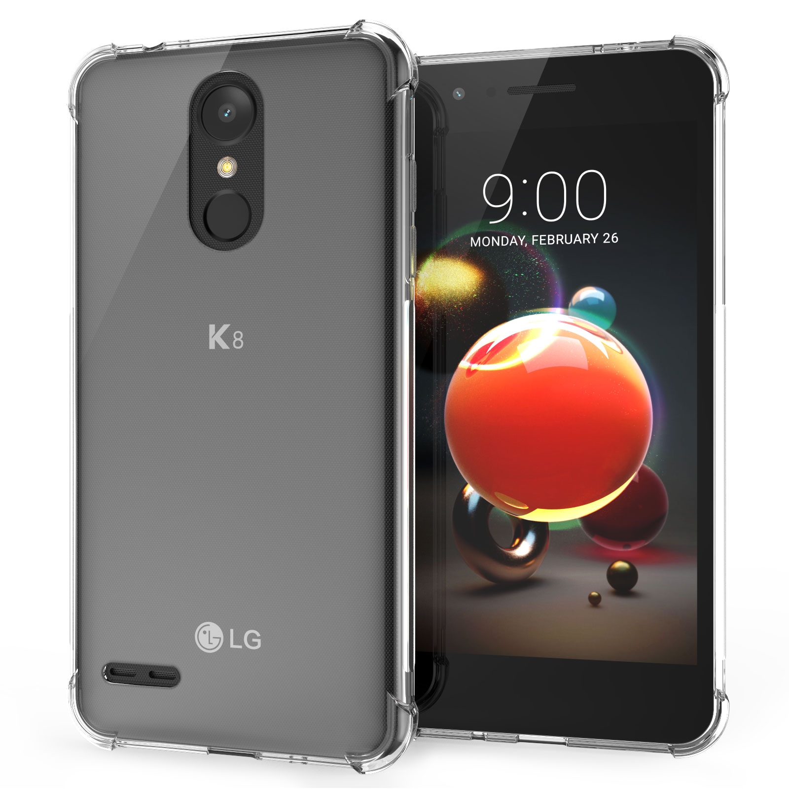 Caseflex Θήκη Σιλικόνης LG K9 / K8 2018 - Clear