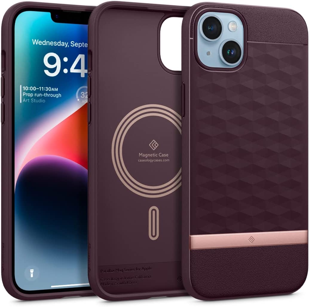 Caseology Parallax Mag Ανθεκτική Θήκη MagSafe Apple iPhone 15 Plus / 14 Plus - Burgundy