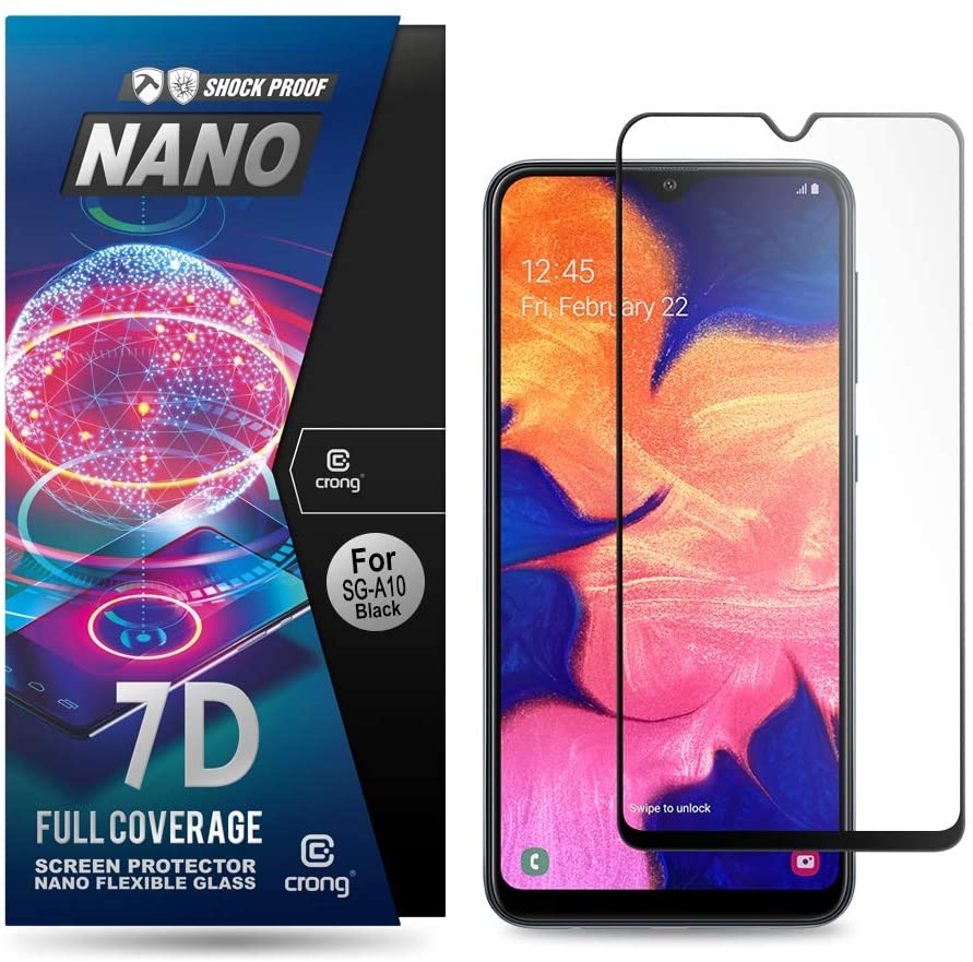 Crong 7DCrong 7D Nano Flexible Glass - Fullface Αντιχαρακτικό Υβριδικό Γυαλί Οθόνης Samsung Galaxy A10 - 0.3mm Nano Flexible Glass - Fullface Αντιχαρακτικό Υβριδικό Γυαλί Οθόνης Samsung Galaxy A10 - 0.3mm