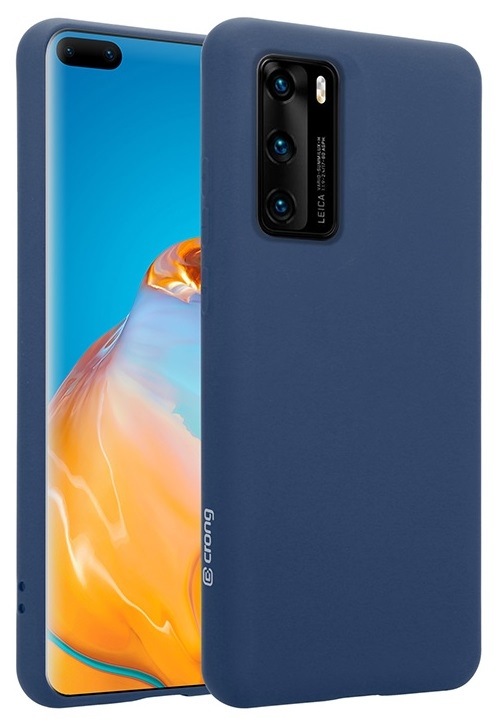 Crong Color Θήκη Premium Σιλικόνης Huawei P40 - Blue