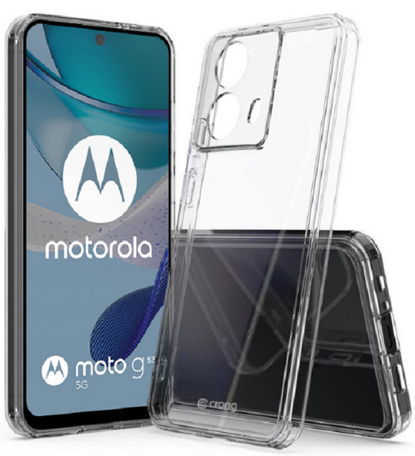 Crong Crystal Shield - Διάφανη Σκληρή Θήκη - Motorola Moto G53 - Transparent