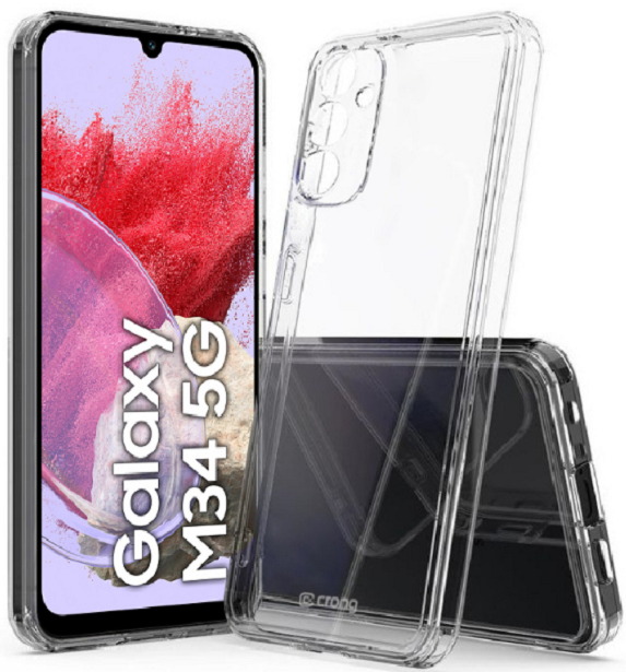 Crong Crystal Shield - Διάφανη Σκληρή Θήκη - Samsung Galaxy M34 5G - Transparent (CRGCSHCSGM34TRS)