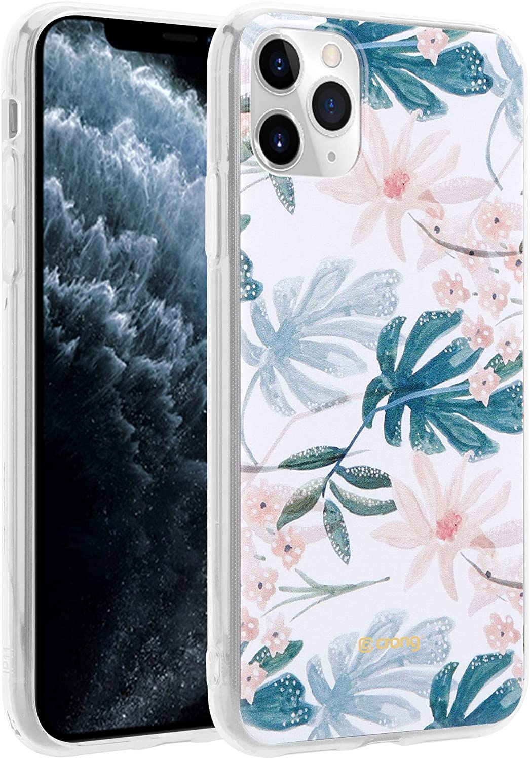 Crong Flower Θήκη Σιλικόνης Apple iPhone 11 Pro - Pattern 01