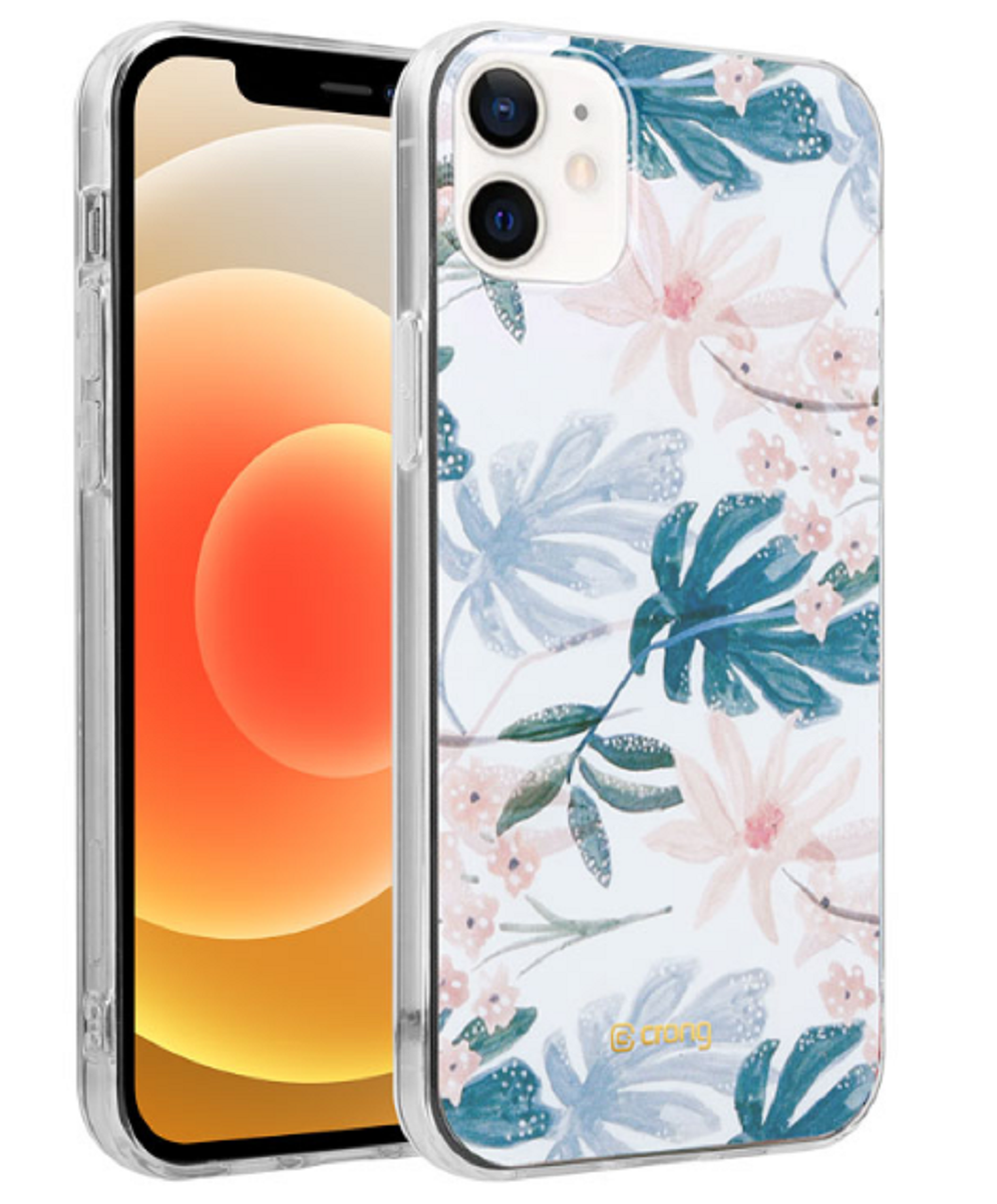 Crong Flower Θήκη Σιλικόνης Apple iPhone 12 mini - Pattern 01 (CRG-FLR-IP1254-01)