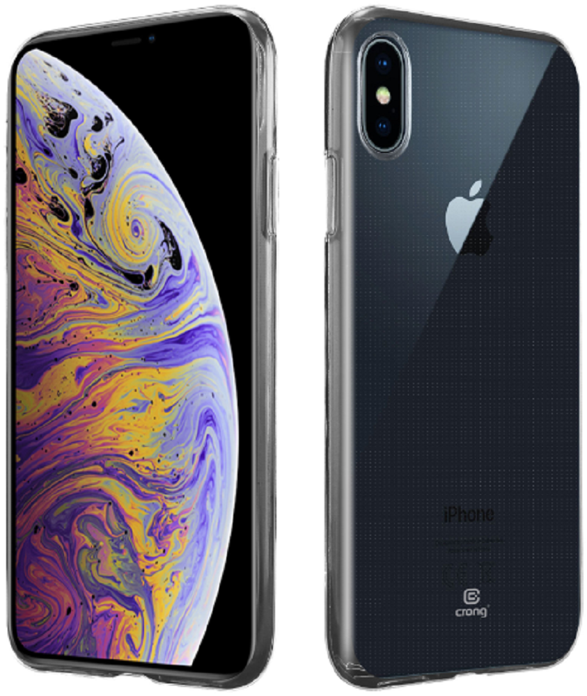 Crong Slim Διάφανη Θήκη Σιλικόνης Apple iPhone XS Max - 0.8mm - Clear