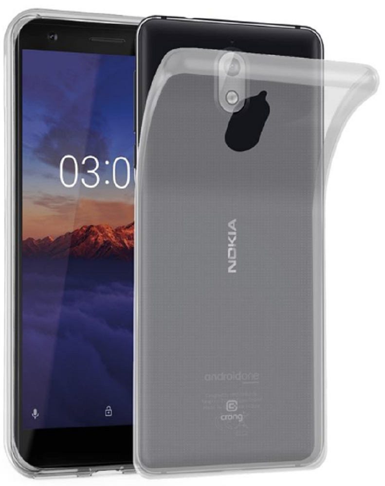 Crong Slim Διάφανη Θήκη Σιλικόνης Nokia 3.1 - 0.8mm - Clear