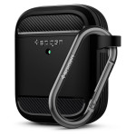 Spigen Θήκη Rugged Armor Apple Airpods 2nd Gen / 1st Gen - Matte Black (ASD01117)