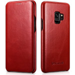 iCarer Vintage Series Curved Edge - Δερμάτινη Θήκη Samsung Galaxy S9 - Red (RS99201-RD)
