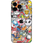 Αυτοκόλλητο Skin Προστασίας Πλάτης - Apple iPhone 15 Pro Max - Gams Premium Vinyl Skin Back Plate - Stickerbomb (GAMS-VNL-SKIN-SKB-001-074)