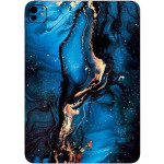 Αυτοκόλλητο Skin Προστασίας Πλάτης iPad Mini 7 2024 Gams Premium Vinyl Skin Back Plate - Blue Gold Marble (GAMS-VNL-SKIN-BLGM-001-064)