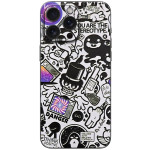 Αυτοκόλλητο Skin Προστασίας Πλάτης iPhone 16 Pro Gams Premium Vinyl Skin Back Plate - 3D TV Sticker (GAMS-VNL-SKIN-3DTS-001-084)