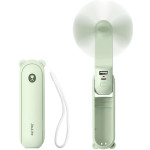 Ανεμιστηράκι JisuLife F8 Handheld Fan Life8 Φορητό Επαναφορτιζόμενο με Λουράκι Χειρός / Φακός 60 Lumens & PowerBank με 1 x Θύρα USB-A 2.000mAh - Mint Green (6975061530961)