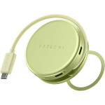 Αντάπτορας Satechi OntheGo 5-in-1 Multiport Adapter Μαγνητικό MagSafe Type-C (male) σε 1 x Type-C 60W / 1 x Type-C 3.2 5Gbps / 1 x USB-A 3.2 5Gbps / 1 x SD / 1 x HDMI 4K - Citrus (ST-POTG5Y)