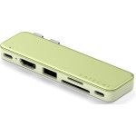 Αντάπτορας Satechi USB-C Snap Hub Dual Type-C (male) σε 1 x Type-C 45W / 1 x Type-C 3.2 5Gbps / 1 x USB-A 3.2 5Gbps / 1 x SD & Micro SD / 1 x HDMI 4K - Citrus (ST-HUSNY)