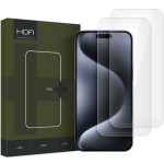 Αντιχαρακτικό Γυαλί Οθόνης - Apple iPhone 16 Pro Max - Hofi Premium Pro+ Tempered Glass - 2 Τεμάχια - Clear (5906302310814)