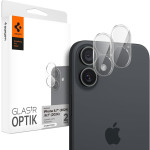 Αντιχαρακτικό Γυαλί Προστασίας Apple iPhone 16 / 16 Plus - Spigen GLAS.tR OPTIK Camera Lens Protector για Φακό Κάμερας - 2 Τεμάχια - Crystal Clear (AGL07923)