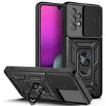 Bodycell Armor Slide - Ανθεκτική Θήκη Samsung Galaxy A33 5G με Κάλυμμα για την Κάμερα & Μεταλλικό Ring Holder - Black (5206015014321)