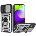 Bodycell Armor Slide - Ανθεκτική Θήκη Samsung Galaxy A52 / A52s 5G με Κάλυμμα για την Κάμερα & Μεταλλικό Ring Holder - Silver (5206015014369)