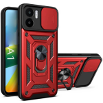 Bodycell Armor Slide - Ανθεκτική Θήκη Xiaomi Redmi A1 / A2 με Κάλυμμα για την Κάμερα & Μεταλλικό Ring Holder - Red (5206015018947)