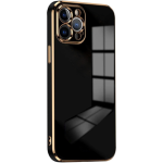 Bodycell Gold Plated - Θήκη Σιλικόνης Apple iPhone 12 Pro - Black (5206015069079)