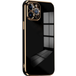 Bodycell Gold Plated - Θήκη Σιλικόνης Apple iPhone 13 Pro - Black (5206015069161)
