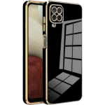 Bodycell Gold Plated - Θήκη Σιλικόνης Samsung Galaxy A22 4G - Black (5206015069468)