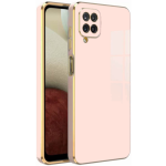 Bodycell Gold Plated - Θήκη Σιλικόνης Samsung Galaxy A22 4G - Pink (5206015071102)