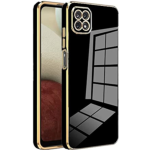Bodycell Gold Plated - Θήκη Σιλικόνης Samsung Galaxy A22 5G - Black (5206015069499)