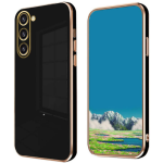 Bodycell Gold Plated - Θήκη Σιλικόνης Samsung Galaxy S23 - Black (5206015069734)