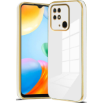 Bodycell Gold Plated - Θήκη Σιλικόνης Xiaomi Redmi 10C - White (5206015070266)