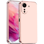 Bodycell Gold Plated - Θήκη Σιλικόνης Xiaomi Redmi 13C 4G / Poco C65 - Pink (5206015074578)