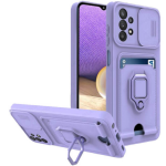 Bodycell Multifunction - Ανθεκτική Θήκη Samsung Galaxy A33 5G με Λουράκι Λαιμού / Κάλυμμα Κάμερας / Ring Holder / Υποδοχή Κάρτας - Purple (5206015003745)