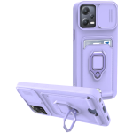 Bodycell Multifunction - Ανθεκτική Θήκη Xiaomi Redmi Note 12 5G / Poco X5 με Λουράκι Λαιμού / Κάλυμμα Κάμερας / Ring Holder / Υποδοχή Κάρτας - Purple (5206015015847)