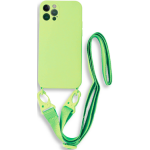 Bodycell Θήκη Σιλικόνης με Λουράκι Λαιμού - Apple iPhone 13 Pro - Green (5206015000324)
