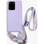 Bodycell Θήκη Σιλικόνης με Λουράκι Λαιμού - Xiaomi Redmi Note 12 Pro 5G / Poco X5 Pro - Violet (5206015024061)