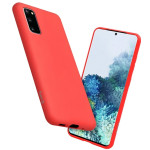 Crong Color Θήκη Premium Σιλικόνης Samsung Galaxy S20 - Red (CRG-COLR-SGS20-RED)
