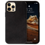 Crong Essential Eco Leather - Σκληρή Θήκη Apple iPhone 12 Pro Max - Black (CRG-ESS-IP1267-BLK)