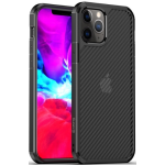 Crong Ηybrid Carbon Σκληρή Θήκη Apple iPhone 12 Pro Max - Black (CRG-CRB-IP1267-BLK)
