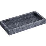 Διακοσμητικός Δίσκος Navaris Black Marble Vanity Tray Αποθήκευσης & Οργάνωσης από Μάρμαρο 25 x 12 x 3 cm - Black (NAV000018MJ005C)