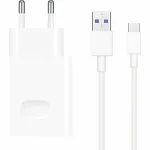 Φορτιστής Official Huawei SuperCharge Wall Charger Αντάπτορας με 1 x USB-A 22.5W & 1 x Καλώδιο USB-A σε Type-C 100cm - White (55033325)