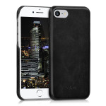 Kalibri Σκληρή Δερμάτινη Θήκη Apple iPhone SE 2022 / 2020 / 8 / 7 - Black (39345.01)