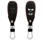 KW Θήκη Κλειδιού Ford - Συνθετικό Δέρμα -  3 Κουμπιά - White / Black (43956.01)