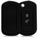 KW Θήκη κλειδιού Land Rover - Σιλικόνη -  2 κουμπιά- Black (44150.01)