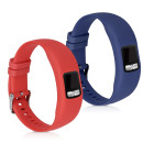 KW Ανταλλακτικά Λουράκια Garmin Vivofit 4 - 2 Τεμάχια - Dark Blue / Red (44228.04)