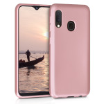KW Θήκη Σιλικόνης Samsung Galaxy A20e  - Metallic Rose Gold (48739.31)
