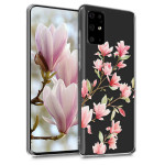 KW Θήκη Σιλικόνης Samsung Galaxy S20 Plus - Magnolias - Light Pink / White / Transparent (51218.01)